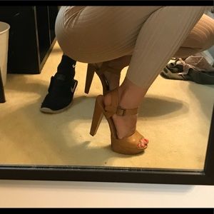 Beige heels